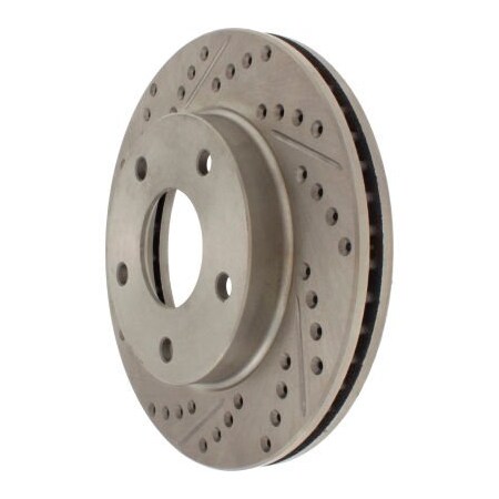 Centric StopTech Select Sport Drilled and Slotted Brake Rotor; Front and Rear Right, StopTech 227.66006R